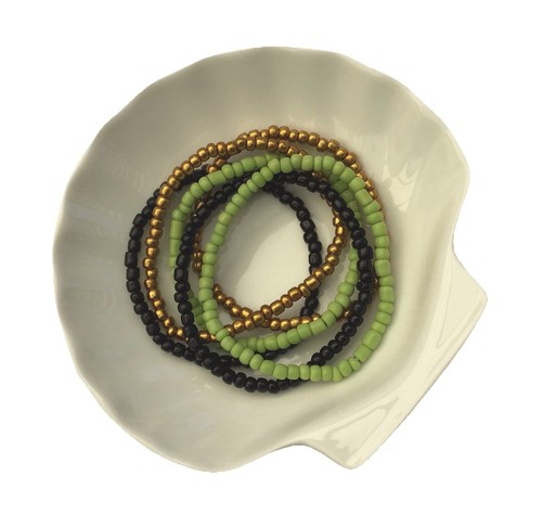 Pale olive black - olive,, gold