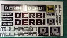 Derbi Mulhacen stickers SM supermoto 50 125  Black/Silver cafe racer