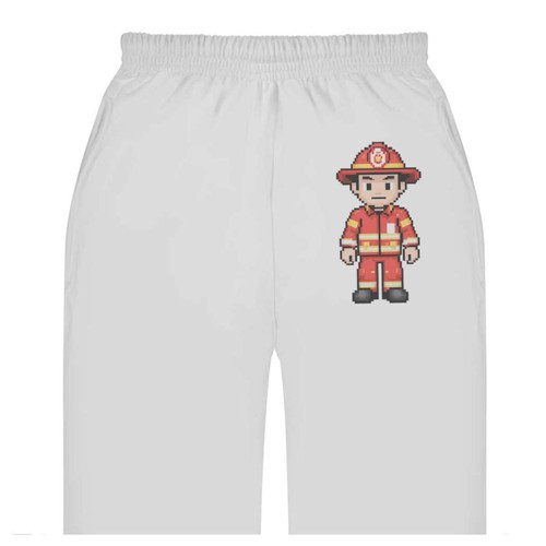 Fireman pixel art adult - 'fireman,