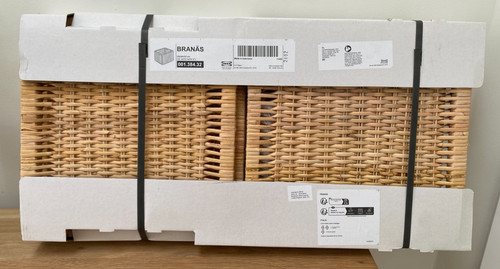 Ikea branas rattan storage box - storage,