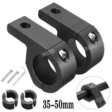 2x 35-50mm Tube Clamps Bull Bar Roll Cage LED Spot Light Holder Mount Bracket