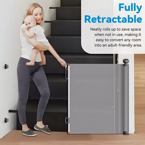 Retractable pet dog gate - retractable,