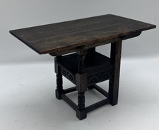 Dolls House rare artisan Jacobean  metamorphic monks chair/table 1/12th Scale