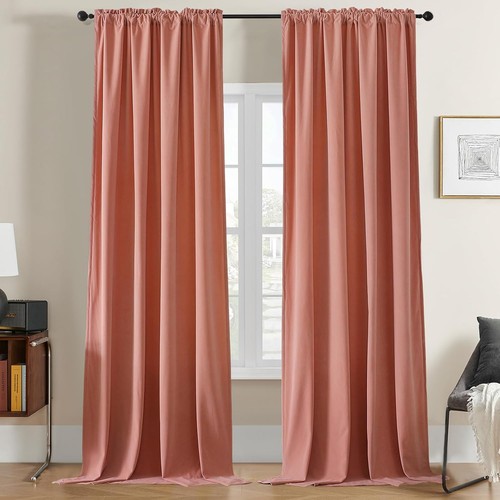 Pink velvet rod - velvet, pocket