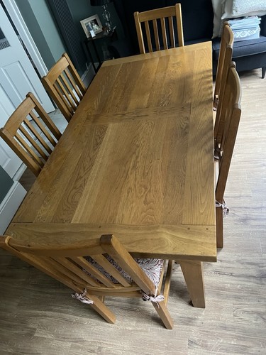 Extending french oak dining - extending,