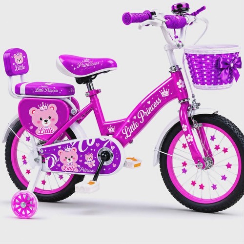 Girls purple kids bike - girls,