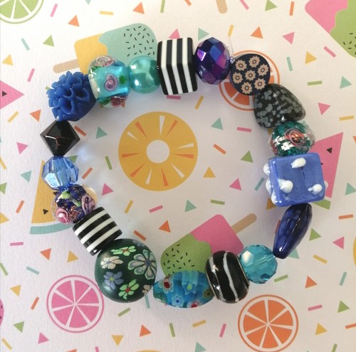 Boho hippie beaded - boho, stretch