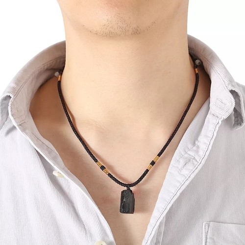 Black tourmaline irregular - black,