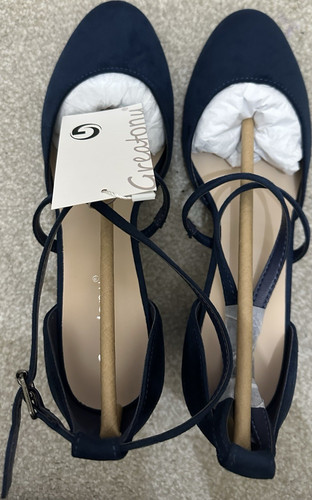 Creeations navy textile ankle - navy,