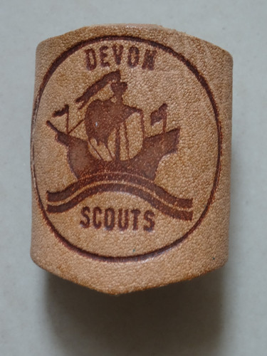 Devon scouts leather woggle - scouts,