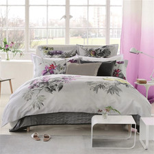 NEW Designers Guild Caprifoglio Argento Queen Duvet
