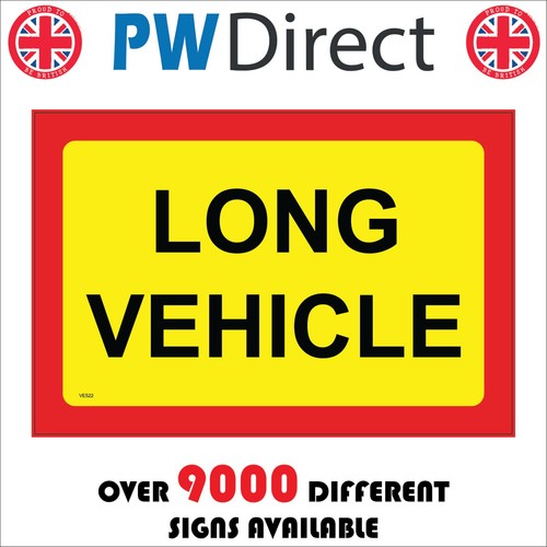 Sign long vehicle truck - sign,