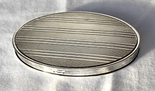 Sterling Silver Art Deco Loose Powder Box, Broken Inside Mirror, 1920s