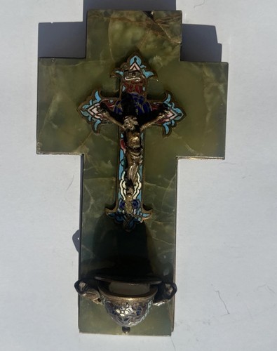Antique stoup holy water - stoup,
