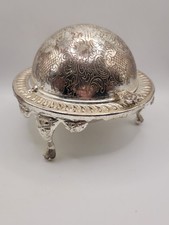 Vintage Silver Plate Domed