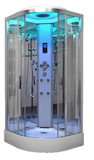 Insignia No Steam Shower Cabin Enclosure 900mm Thermostat NO LEAK Screwless Tray