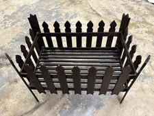 Reclaimed Vintage Wrought Steel Fire Basket wood Grate Fireplace 