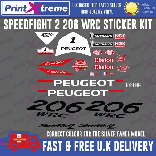 Speedfight 206 wrc sticker - 2,