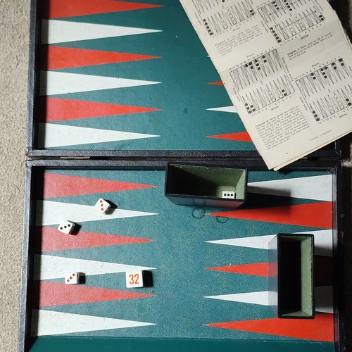 Vintage 1958 backgammon - vintage,