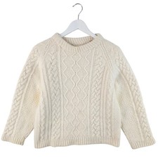 Womens Aran Cable Knit Jumper