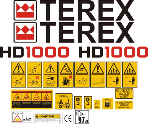 Terex hd1000 tonne dumper - terex, 1