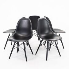 2019 Herman Miller Eames DSW Wood Dining Chair Dowel Base in Black 1x Available