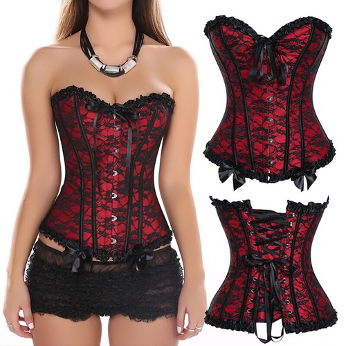 Women overbust boned corset - boned,