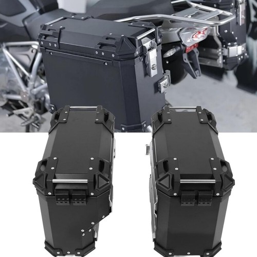 Aluminum motorcycle side box - aluminum,