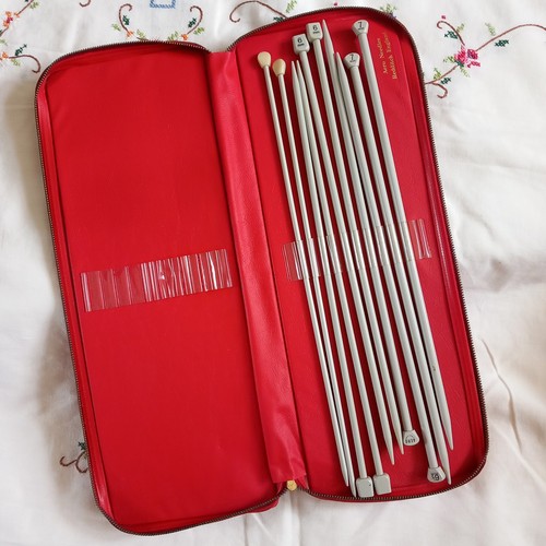 Vintage red aero knitting - vintage,