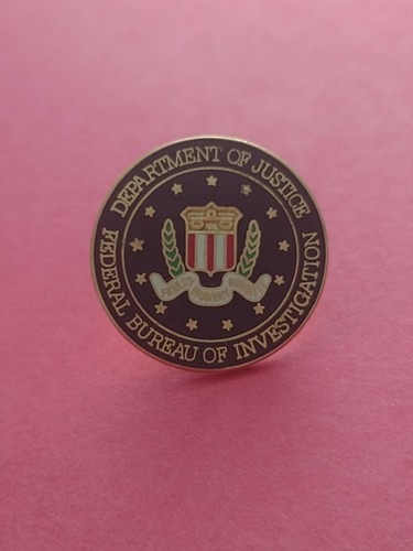 Fbi label pin - fbi,