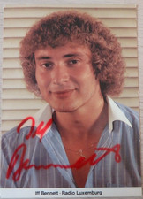 Autograph Luxembourgish singer and TV presenter Iff Bennett (123937)