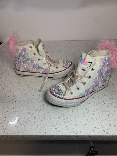 Pearl beaded converse all - pearl,