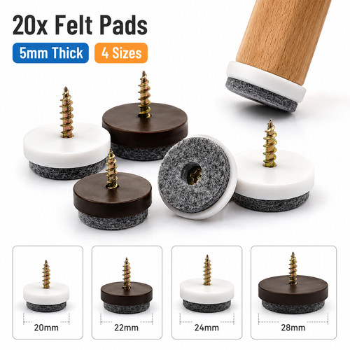 20x screw felt - pads, chair