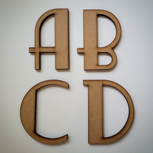 Large wooden letters - large,