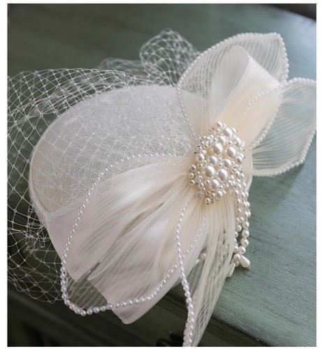 Vintage bridal birdcage veil - bridal,