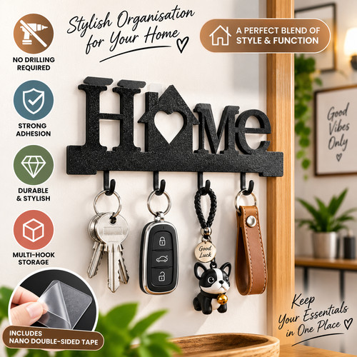 Home wall mounted key holder - home,