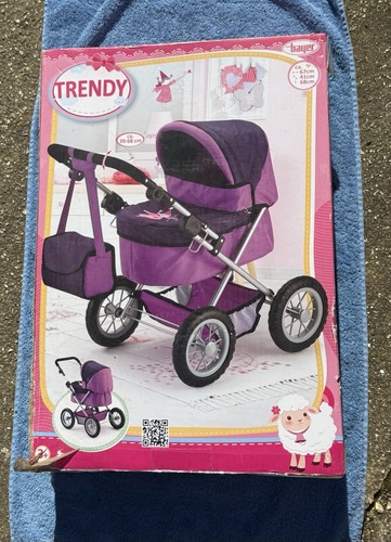 Trendy purple dolls - pram, bnib