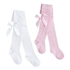 Baby Girl Tights Spanish Romany Diamond Ribbon Bow Party 0 3 6 9 12 18 24 Months