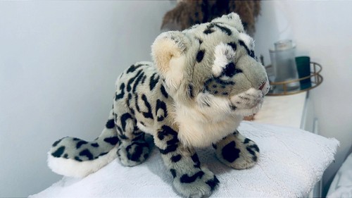 Snow leopard plush - leopard, soft