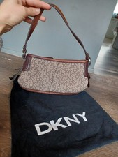 DKNY BROWN MONOGRAM JACQUARD