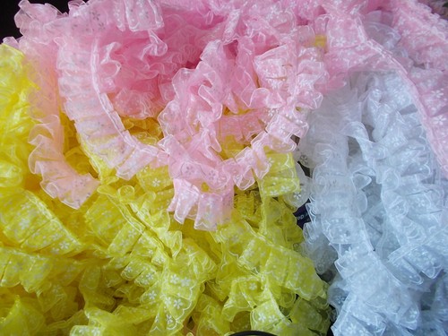 Pleat gathered flower - pleat, pattern