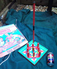 Vintage skittle pub bar table skittles game Chad valley skittles spirolux