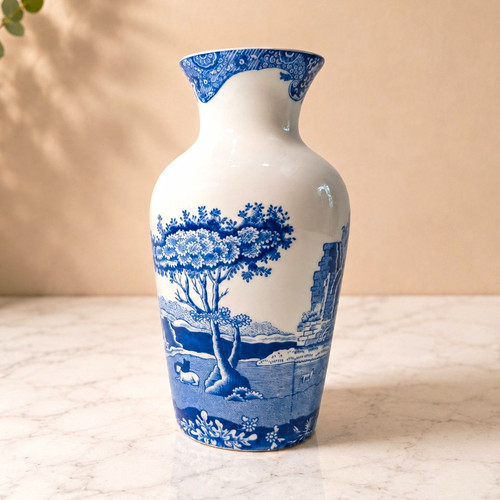 Spode italian blue white - &,