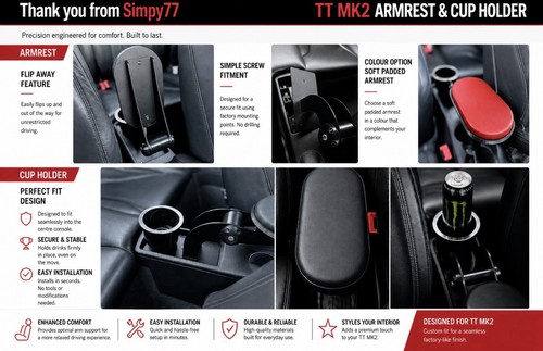 Armrest and large - and, bottle