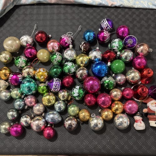 Vintage christmas baubles - vintage,