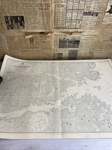 Vintage admiralty chart - admiralty,