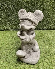 Concrete Mickey Mouse Ornament Disney Outdoor Garden Hiking Frost Protected