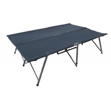 Double CampBed, Vango Compact Strong and Sturdy Folding Metal Canvas Camp Bed