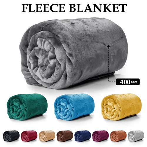 Large faux fur - throw, bed