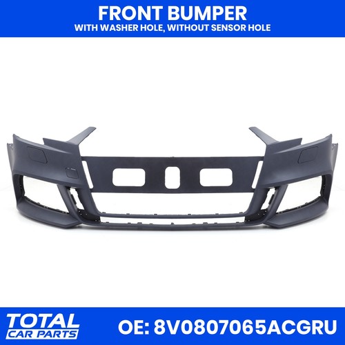Primed front bumper - primed,